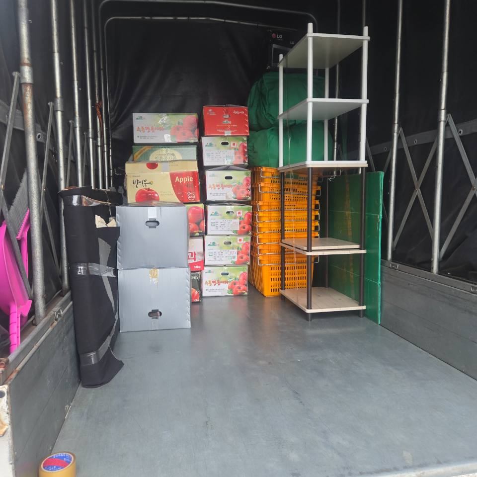 곡성군 -> 광주 서구 쌍총동 냉장고 책상 흙침대 박스20개 용달이사 이전설치 사례 사진 2